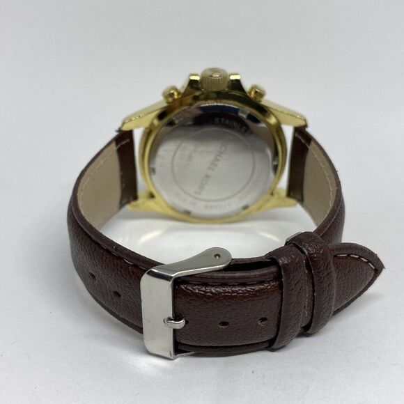 Michael Kors Everest MK5874 Women's Brown Leather Analog Dial Quartz Watch EY676 - Picture 10 of 12